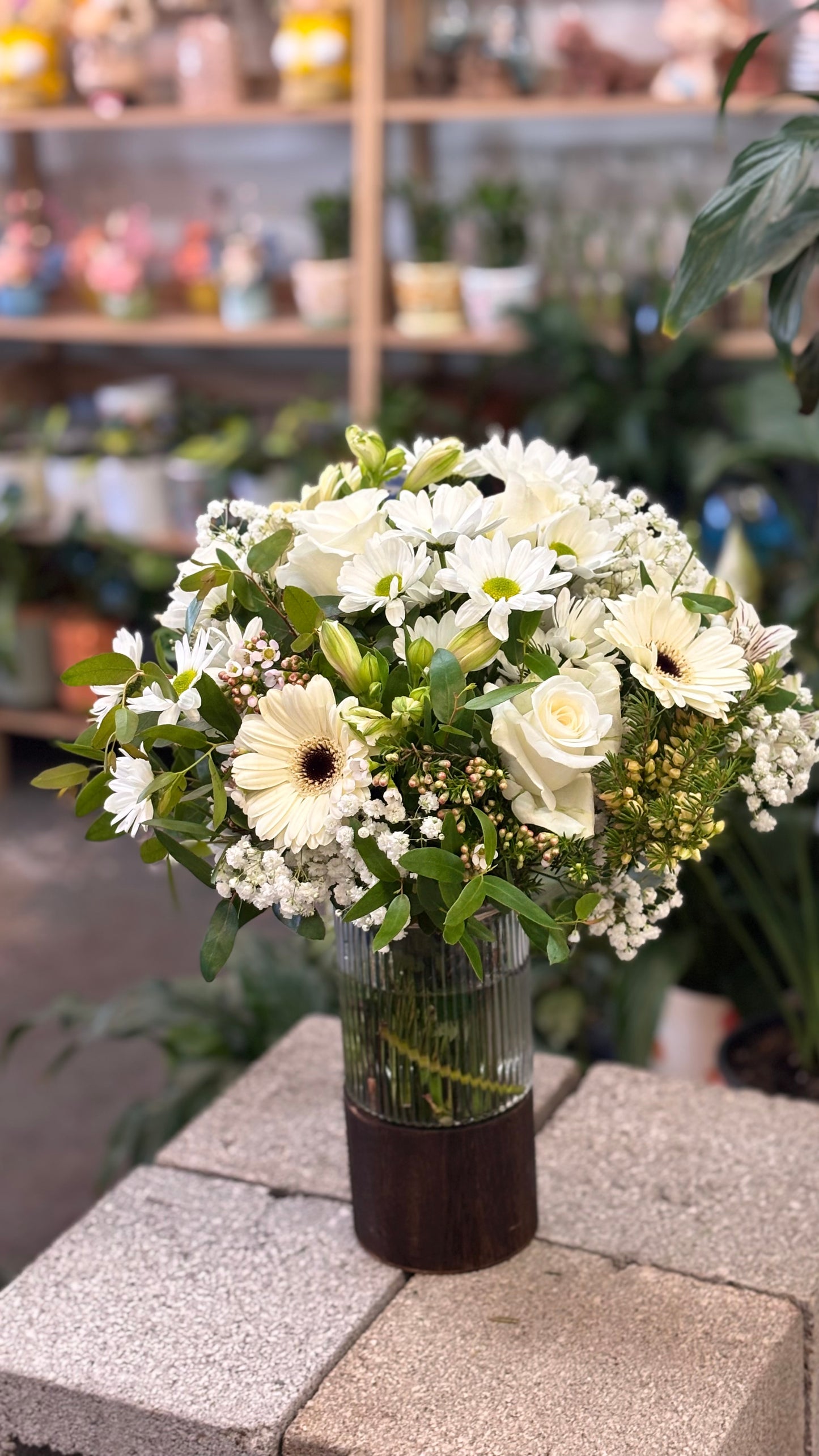 Classic white vase