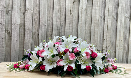 Casket spray flowers